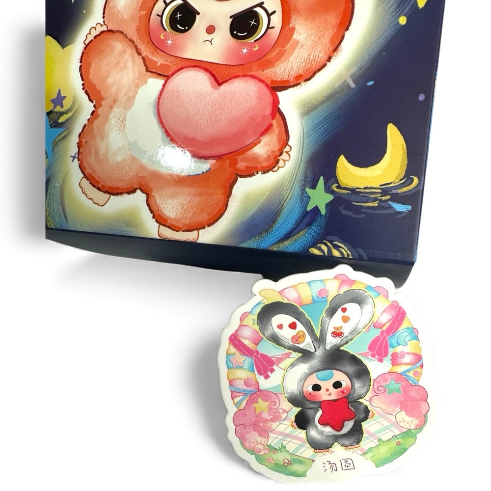 Baby Three Lily Rabbit Town V3 Series Plush Confirmed GRAY Bunny Box - Picture 6 of 14